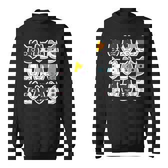 ねこ 9《ふぇいす》猫《黒・白・ハチワレ・三毛・ロシアン》【どうぶつフレンズ】顔 ゆるくて かわいい 動物 イラスト スウェットシャツ - Kawaiitshirt