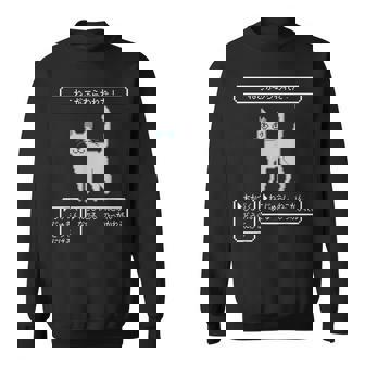 ねこがあらわれた！ 猫好き ゲーム好き ネコ飼い ネコママ 猫ママ ネコパパ 猫パパ Rpg ゲーム 猫 ねこ ネコ スウェットシャツ - Kawaiitshirt