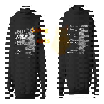 ねこのために生きてる 猫 かわいい キジトラ猫 Cat スウェットシャツ - Kawaiitshirt