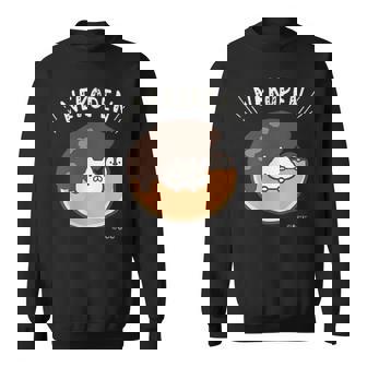 ねこぺん日和 ドーナツねこぺん ダークカラー スウェットシャツ - Kawaiitshirt