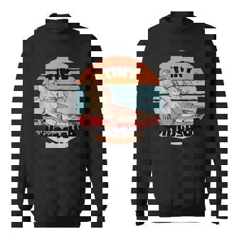 ひげを生やしたドラゴン爬虫類の小さな恐竜のかわいいスケールタンポポ スウェットシャツ - Kawaiitshirt