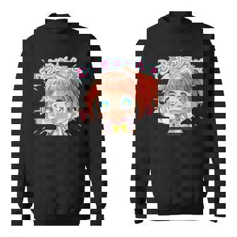 ひなビタスタンプ めう01「むっきゅーん」 スウェットシャツ - Kawaiitshirt