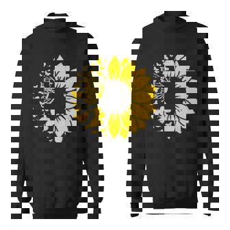 ひまわりと蝶のシルエット、自然の調和。 スウェットシャツ - Kawaiitshirt