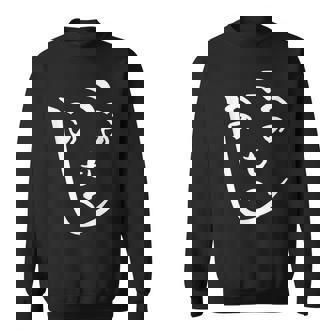 へのへのもへじ ネタ 面白いtシャツ 文字入り メンズ おもしろ 面白い 服 オリジナル おもしろグッズ 文字tシャツ スウェットシャツ - Kawaiitshirt