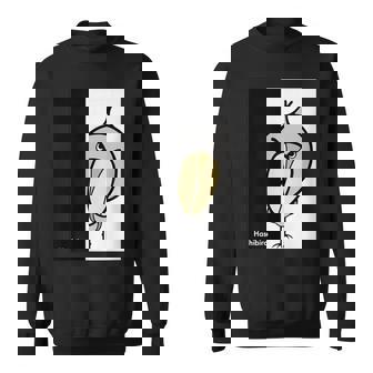 みんな大好きハシビロコウ 動かない鳥 ハシビ郎クラブt 動物園 鳥 おもしろ かわいい 両面プリント スウェットシャツ - Kawaiitshirt