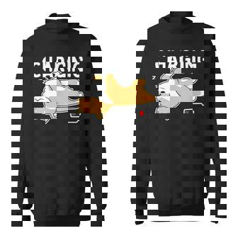 やる気スイッチ故障中 充電中 犬 柴犬 犬好き かわいい おもしろ 面白い スウェットシャツ - Kawaiitshirt