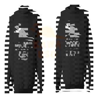 ゆるカワウソさん Otters オッターズ はろー”【No27】コツメカワウソ グッズ かわいい イラスト スウェットシャツ - Kawaiitshirt