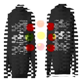 りんごの種類 りんご好き リンゴ果樹園 りんご狩り スウェットシャツ - Kawaiitshirt