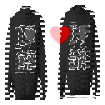 アイラブ 台湾 大きな文字（I Love ハート）【世界の国・都市】ジモtティ 旅行 観光 応援 イベント 面白い スウェットシャツ - Kawaiitshirt