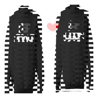 アイラブうどん アイハートうどん スウェットシャツ - Kawaiitshirt