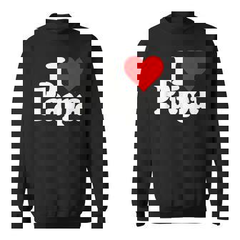 アイラブハートパパ父の日パパパパ スウェットシャツ - Kawaiitshirt