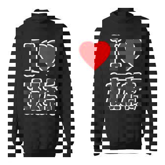 アイラブ・板橋（I Love ハート）板橋区 Big 大きな文字【23区】Jimo-T ジモティ 面白い スウェットシャツ - Kawaiitshirt