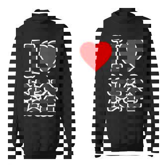 アイラブ・渋谷（I Love ハート）渋谷区 Big 大きな文字【東京23区】ジモtティ 面白い スウェットシャツ - Kawaiitshirt