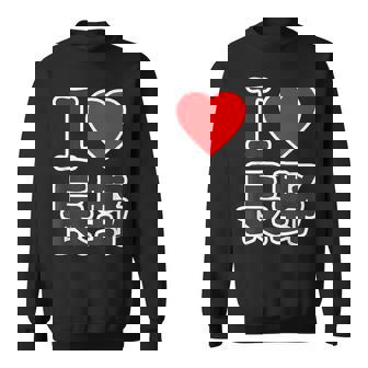 アイラブ・長野（I Love ハート）Big 大きな文字 ハート【47都道府県】ジモtティ 旅行お土産 面白 スウェットシャツ - Kawaiitshirt