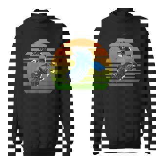 アオカケス 鳥 動物 図 バードウォッチング 贈り物 鳥類学者 生物学者 自然科学 スウェットシャツ - Kawaiitshirt