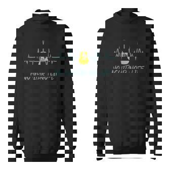 アコースティックギター No Guitar No Life ファニーギタリストミュージシャン スウェットシャツ - Kawaiitshirt