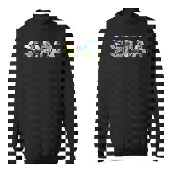 アジア 日本旅行 日本のランドマーク お土産 東北 仙台 スウェットシャツ - Kawaiitshirt