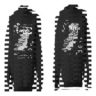 アテナのフクロウ ギリシャ神話 古代ギリシャ スウェットシャツ - Kawaiitshirt