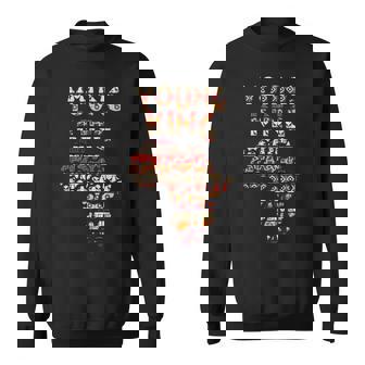 アフリカの王 アート ケンテ 布 アフリカ ガーナ キッズ 面白い アフリカ スウェットシャツ - Kawaiitshirt