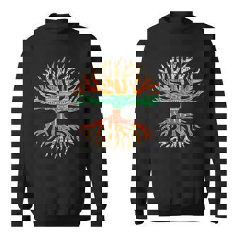 アフリカンパターンの木の根 黒史 スウェットシャツ - Kawaiitshirt