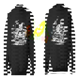 アボカド リラックス 持株 おやつ アート フルーツ モチーフ アボカド スウェットシャツ - Kawaiitshirt