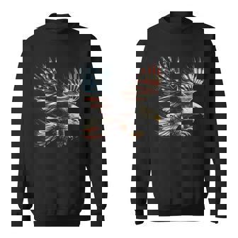 アメリカの国旗白頭ワシ米国独立記念日アートワーク デザイン スウェットシャツ - Kawaiitshirt