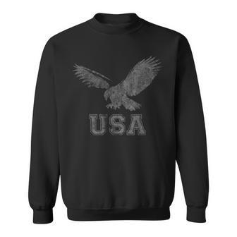 アメリカ国旗 アメリカンイーグル アメリカ国旗 クールでアンティーク調のグラフィック スウェットシャツ - Kawaiitshirt
