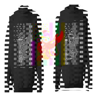 アメリカ国旗 マルディグラ ザリガニ ダビング スウェットシャツ - Kawaiitshirt
