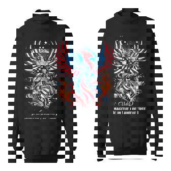 アメリカ神話 伝説のクリーチャー アメリカンフェニックス 自由の鳥 復活 火の鳥 スウェットシャツ - Kawaiitshirt