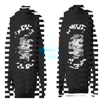 アラスカの魚アラスカの野生の鮭のお土産釣りアラスカ スウェットシャツ - Kawaiitshirt