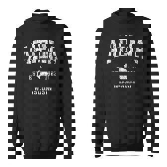 アリーナ ウィスコンシン Wi ヴィンテージ アスレチック スポーツ デザイン スウェットシャツ - Kawaiitshirt