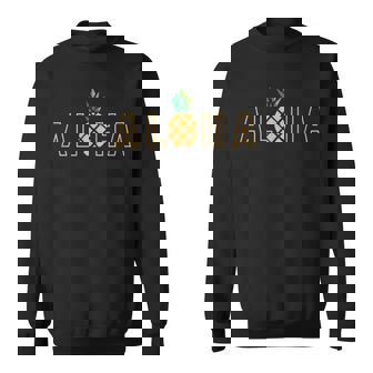 アロハ パイナップル ロゴ 文字 ハワイ レディース メンズ キッズ スウェットシャツ - Kawaiitshirt