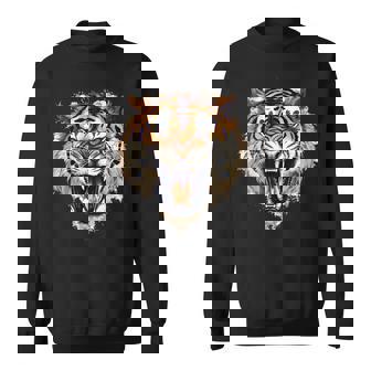 アングリータイガー、ローリングタイガー スウェットシャツ - Kawaiitshirt