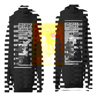 アールヌーボー アブサン ビクトリア朝 カップル テーブル スウェットシャツ - Kawaiitshirt