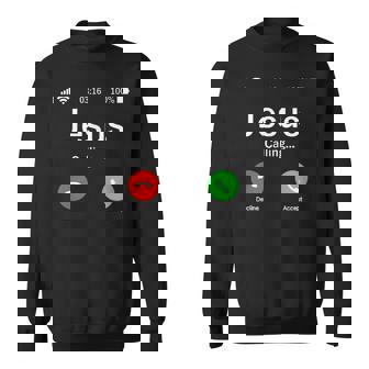 イエスは天国から呼びかけている-クリスチャンリビング スウェットシャツ - Kawaiitshirt