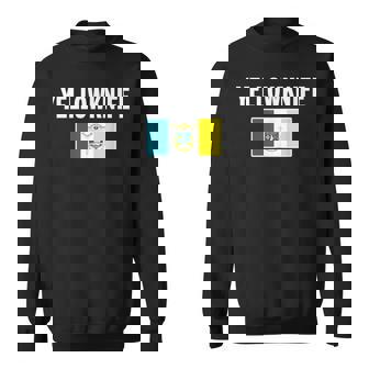 イエローナイフ 紋章 旗 国家への誇り ギフト お土産 スウェットシャツ - Kawaiitshirt