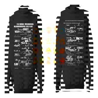 イタリア ブレイン ミーム コンピレーション キャラクター 手描き キッズ スウェットシャツ - Kawaiitshirt