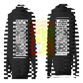 イタリアのブレインロットコミックポスター スウェットシャツ - Kawaiitshirt
