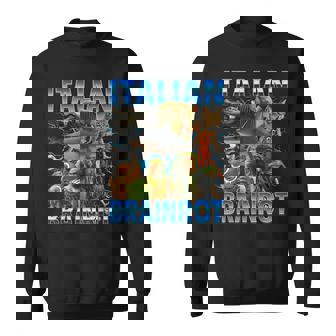 イタリアン ブレイン ミーム トラレロ トラララ ボンバルディーノ クロコディロ スウェットシャツ - Kawaiitshirt