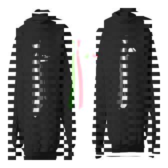 イタリア国旗ネクタイ愛国国旗 スウェットシャツ - Kawaiitshirt