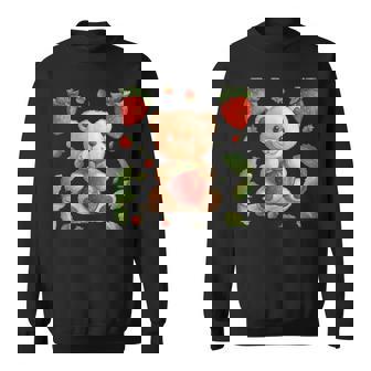 イチゴファンのための素敵なフルーツとテディベアのコスチューム スウェットシャツ - Kawaiitshirt