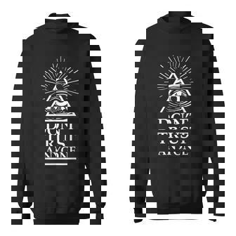 イルミナティ フリーメイソン 誰も信じるな スウェットシャツ - Kawaiitshirt