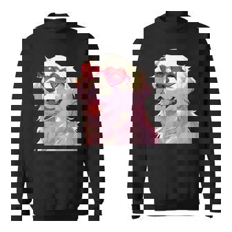 イングリッシュクリーム ゴールデンレトリバー ママギフト ハート メガネ ラブ スウェットシャツ - Kawaiitshirt