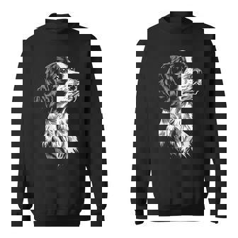 イングリッシュセッター 犬 モチーフ ペット イラスト イングリッシュセッター スウェットシャツ - Kawaiitshirt