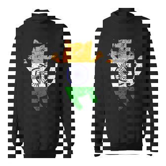 インド国旗 インド猫 スウェットシャツ - Kawaiitshirt