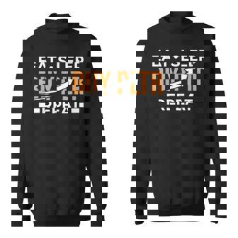 イート・スリープ・インベストはpltrを購入してください。パランティア投資 スウェットシャツ - Kawaiitshirt