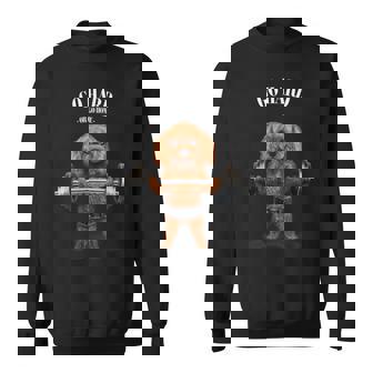 ウェイトリフティング 筋トレ バーベル やる気がないなら家に帰れ プードル 犬 スウェットシャツ - Kawaiitshirt