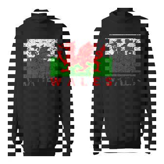 ウェールズ国旗 ウェールズ ドラゴン アンティーク調 メンズ レディース キッズ スウェットシャツ - Kawaiitshirt
