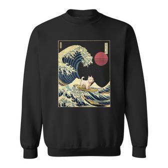 ウエストハイランド ホワイトテリア ウェスティ 日本神奈川波 スウェットシャツ - Kawaiitshirt