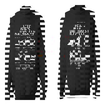 ウエスト・ハイランド・ホワイト・テリア・ウェスティ毎日のやることリスト犬 スウェットシャツ - Kawaiitshirt